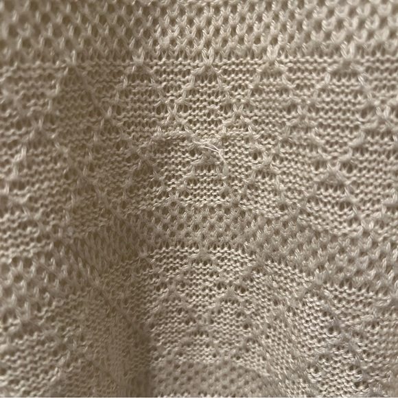 Vintage Sweetree Open Knit Button Front Lightweight Cardigan Preppy Academia - Picture 4 of 10